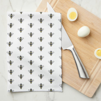 Zwart & geel Bumble Bee Theedoek