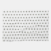 Zwart & geel Bumble Bee Theedoek (Horizontaal)