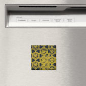 Zwart-geel contrastpatroon mode magneet (Insitu (Vaatwasser))