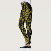 Zwart & geel cute "Ratti_Creative_Arts" Leggings (Links)