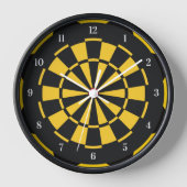 Zwart geel Dartboard (Voorkant)