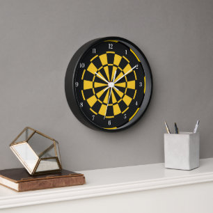 Zwart geel Dartboard