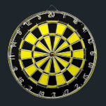 zwart-geel dartboard dartbord<br><div class="desc">zwart-geel dartboard. Aangepaste dartboard met rustiek verdrietig design. Groot voor huis,  kantoor,  partij enz. Kleuren kunnen worden gewijzigd.</div>