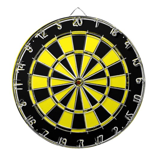  zwart-geel dartboard dartbord (Voorkant)
