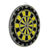  zwart-geel dartboard dartbord (Voorkant Links)