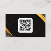 Zwart Geel Elegant Modern Home Consultant Visitekaartje (Achterkant)