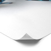 Zwart, geel en blauw gifdekkikker poster (Hoek)