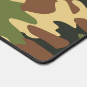 Zwart geel en bruin camouflagepatroon bureaumat (Hoek)