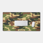 Zwart geel en bruin camouflagepatroon bureaumat (Keyboard & Muis)