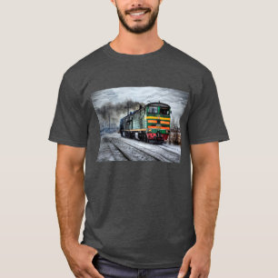 Zwart, geel en rood locomotief Shirt