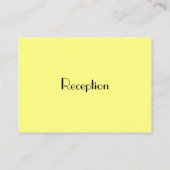 Zwart, geel en wit Football bruiloft behuizingen Informatiekaartje (Achterkant)