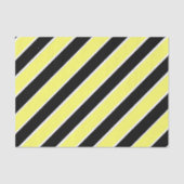 Zwart, geel en wit gestreept tissuepapier (Voorkant)