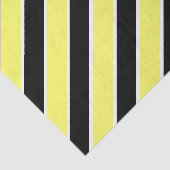 Zwart, geel en wit gestreept tissuepapier (Detail)