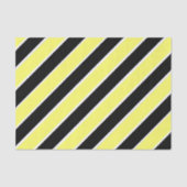 Zwart, geel en wit gestreept tissuepapier (Voorkant)