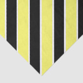 Zwart, geel en wit gestreept tissuepapier (Detail)
