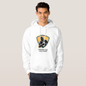 Zwart/geel Football Hoodie (Voorkant volledig)