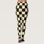 Zwart Geel Geruite Leggings<br><div class="desc">Zwart en Geel Plaid Check Leggings - MINNED Design</div>