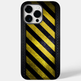 Zwart Geel Gevaar Strepen Constructie Engineer Case-Mate iPhone 14 Pro Max Hoesje