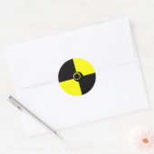 Zwart-geel gevarenveiligheid sticker (Envelop)