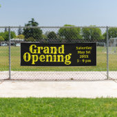 Zwart Geel Grand Opening Banner (Insitu)