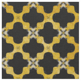 Zwart, geel, grijs modern stedelijk patroon stof