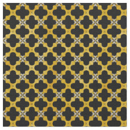 Zwart, geel, grijs modern stedelijk patroon stof