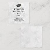 Zwart Geel Grunge Afstuderen behuizing Kaart (Voorkant / Achterkant)