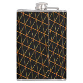 Zwart & Geel Klassiek Heupfles (Achterkant)