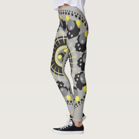 Zwart-geel Leggings (Links)