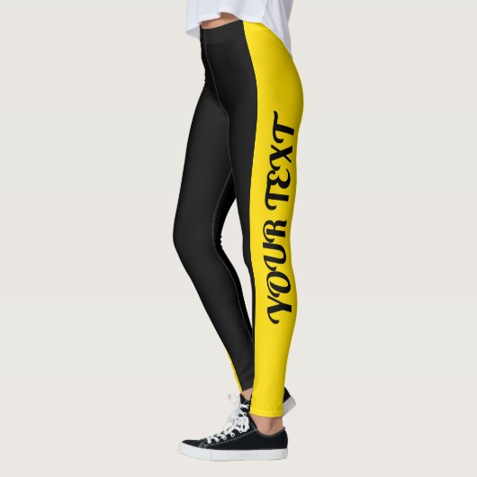 Zwart-geel Leggings (Links)