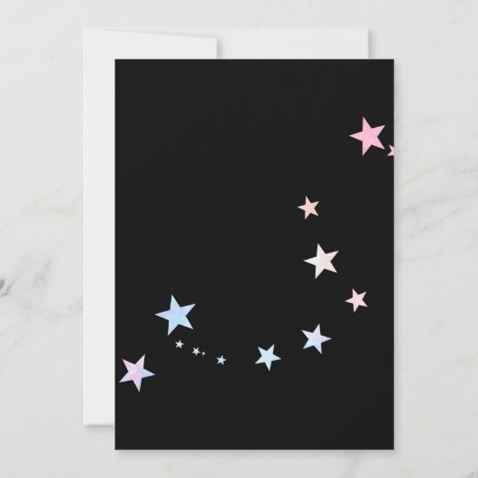 Zwart & Geel Let's Roll Schaatsen Verjaardagsfeest Kaart (Achterkant)