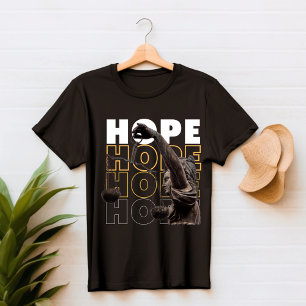 Zwart-geel modern HOPE T Shirt
