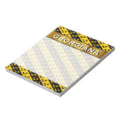 Zwart-geel omgedoopt, zestiende notitiepatroon notitieblok (Linkerzijde)