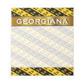 Zwart-geel omgedoopt, zestiende notitiepatroon notitieblok (Voorkant)