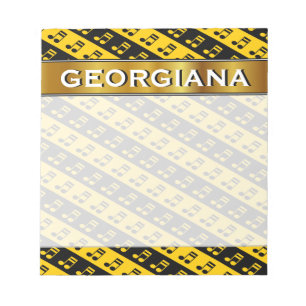 Zwart-geel omgedoopt, zestiende notitiepatroon notitieblok