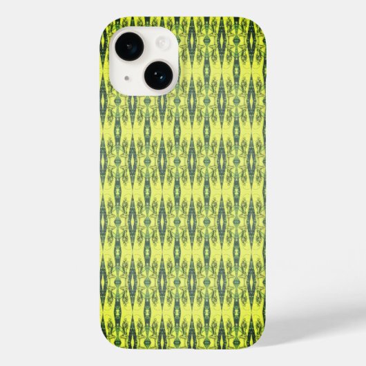 Zwart-geel patroon Case-Mate iPhone case (Achterkant)