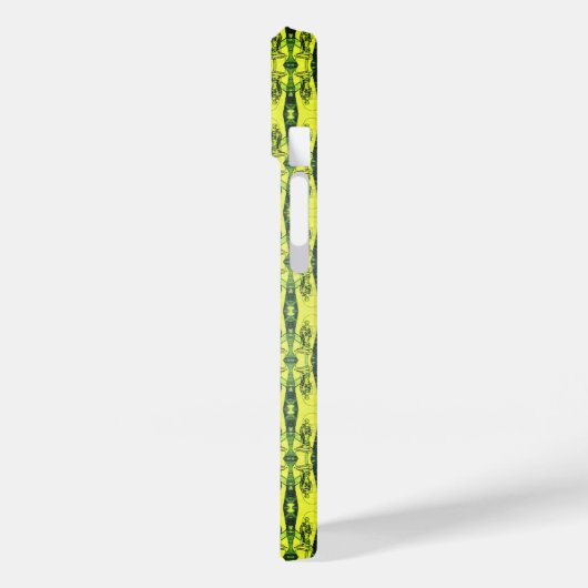 Zwart-geel patroon Case-Mate iPhone case (Achterkant / Links)