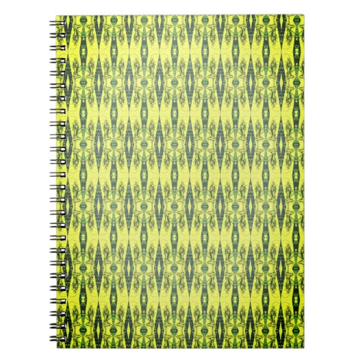 Zwart-geel patroon notitieboek (Voorkant)