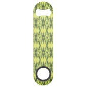 Zwart-geel patroon speed flessenopener (Voorkant)