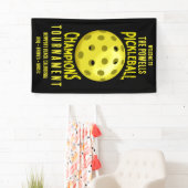 Zwart Geel Pickleball Toernooi Spandoek (Insitu)