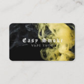 Zwart Geel Rook Vape Shop Visitekaartje (Voorkant)