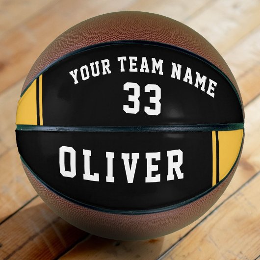 Zwart Geel Speler Team Nummer Naam Basketbal
