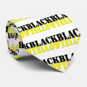 Zwart-geel Stropdas (Opgerold)