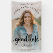 Zwart Gefeliciteerd Afstuderen Foto Afstuderen