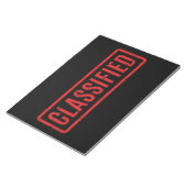zwart gefrankeerd ingedeeld Notitieblok (Schuin)