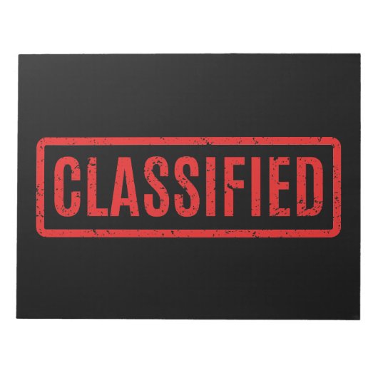 zwart gefrankeerd ingedeeld Notitieblok (Voorkant)