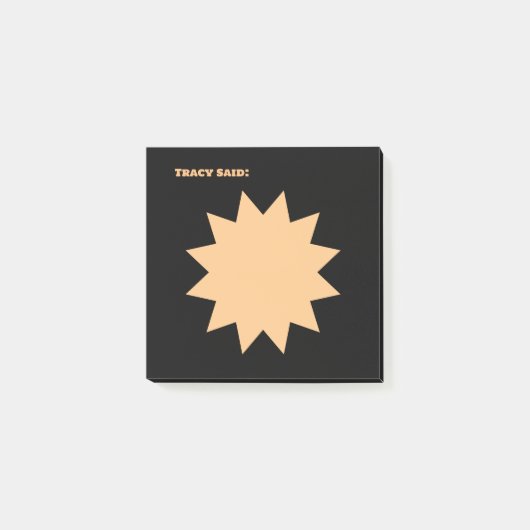 zwart gekleurd post-it® notes (Voorkant)