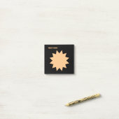 zwart gekleurd post-it® notes (Op bureau)