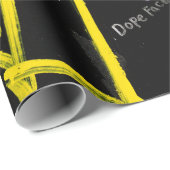 Zwart-gekleurde graffiti-kunst cadeaupapier (Rol Hoek)