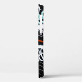 Zwart-gekleurde graffiti-kunst Case-Mate iPhone case (Achterkant / Links)